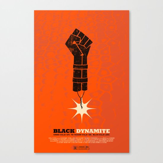 black dynamite. Canvas Print