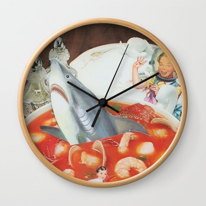 See Food Surprise Wall Clock