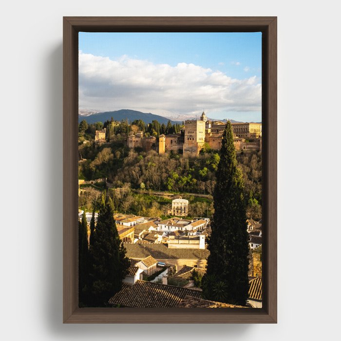 8pm in Granada  Framed Canvas