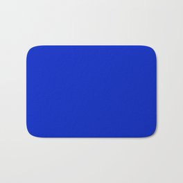Solid Deep Cobalt Blue Color Bath Mat