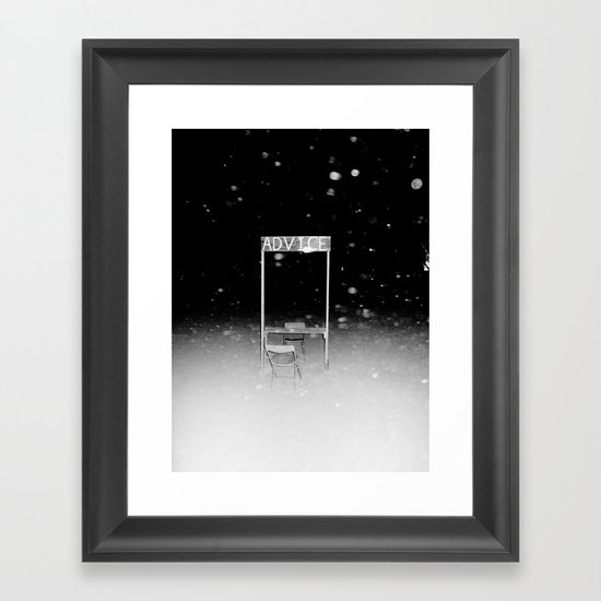 ADVICE Framed Art Print