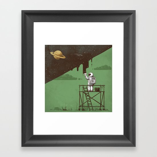 Painting Night Framed Art Print