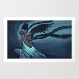 Black Angel Art Print