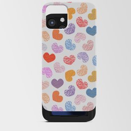 Striped hearts iPhone Card Case