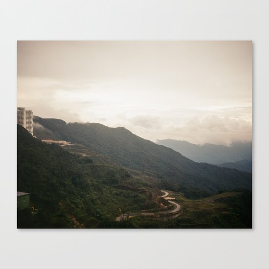 city on a hill Canvas Print