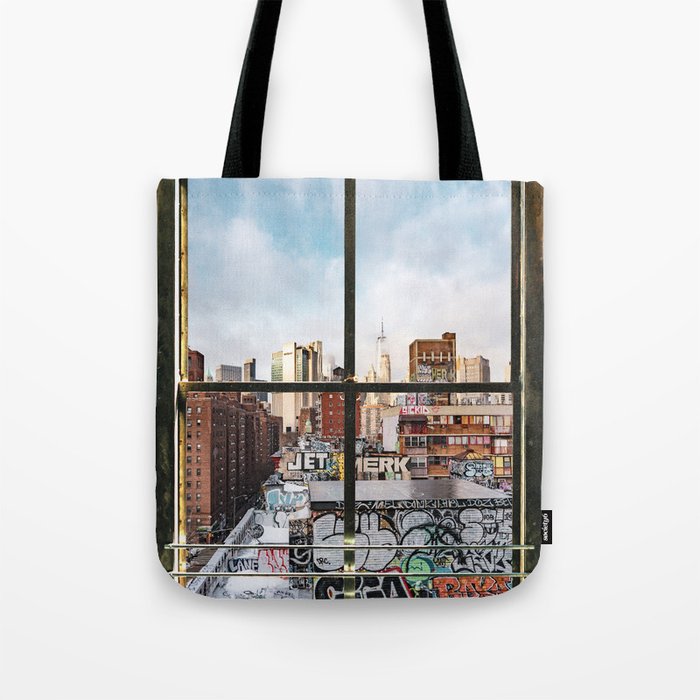 New York City Window V Tote Bag