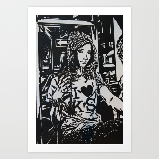 I HEART KS Art Print