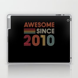 Awesome Since 2010 Birthday Retro Laptop Skin