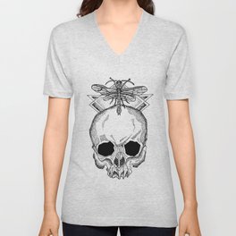 Firefly Skull V Neck T Shirt