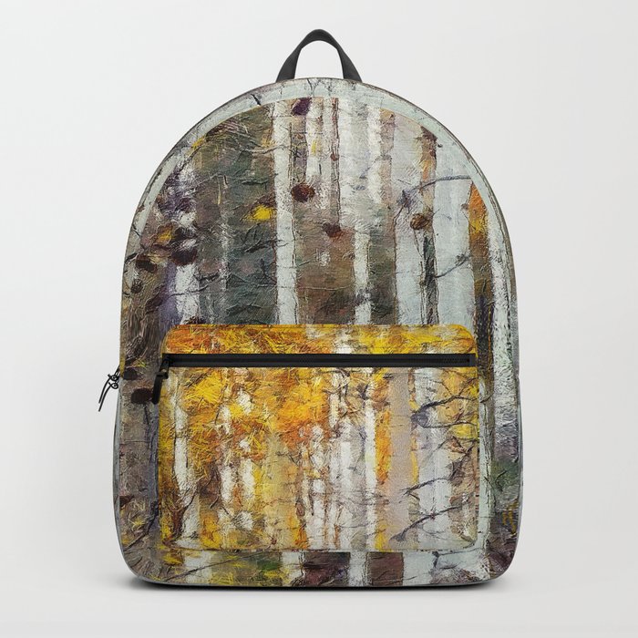 Northern Birch Forest Painting Backpack
