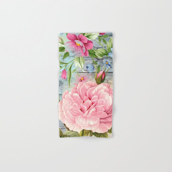 Vintage Flowers #6 Hand & Bath Towel