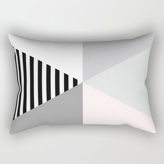 Minimalist Geometric Rectangular Pillow