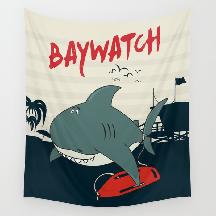 Baywatch Wall Tapestry by ikarpov | Society6