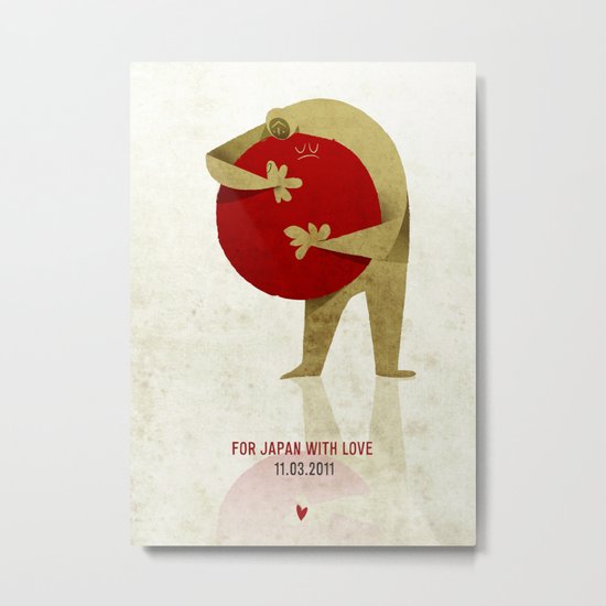For Japan with love Metal Print