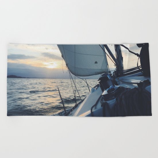 Boat Life Beach Towel