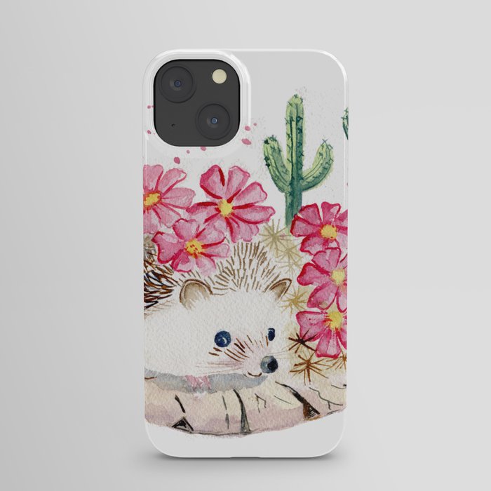 Camouflage - Hedgehog and Cactus iPhone Case