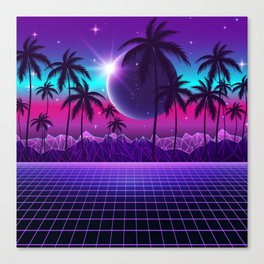 Twilight Retrowave Canvas Print
