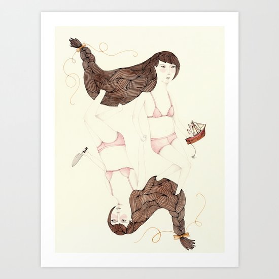 Twisted Sister Art Print