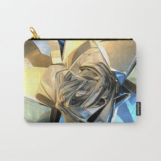 Abstract Macro Structure Carry-All Pouch