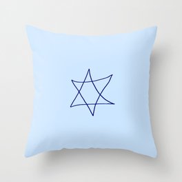 Star of David 19- Jerusalem -יְרוּשָׁלַיִם,israel,hebrew,judaism,jew,david,magen david Throw Pillow