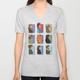 She Series - Real Women Collage Version 1 V Neck T Shirt