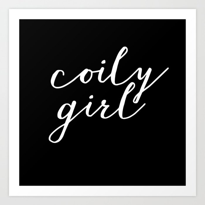 Coily Girl Art Print