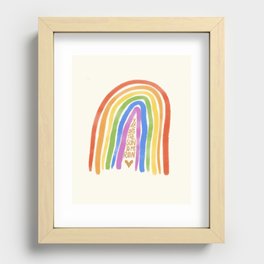 Rainbow art  Recessed Framed Print