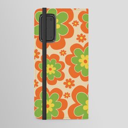 Colorful Retro Flower Pattern 593 Android Wallet Case