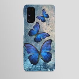 Butterfly Blue Vintage  Android Case