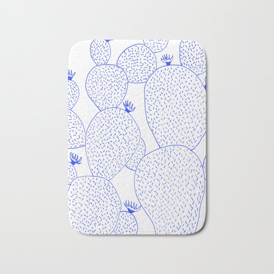 Cactus 55 blue Bath Mat
