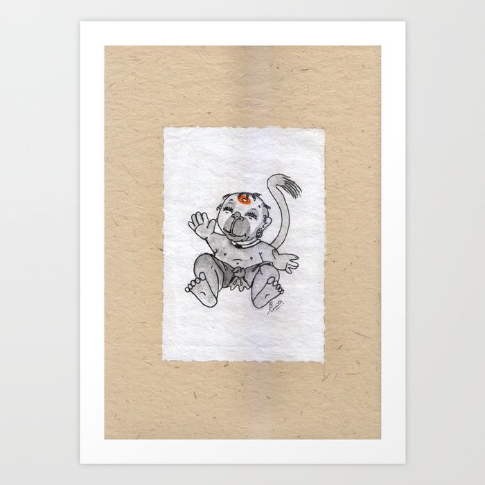 Drawing Of Lord Bal Hanuman Painting Of Monkey King Original