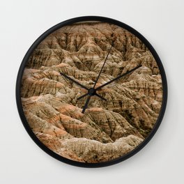 Badlands Wall Clock | Hdr, Photo, Hi Speed, Badlands, Rocks, Parks, Digital, Nationalpark, Nature, Color 