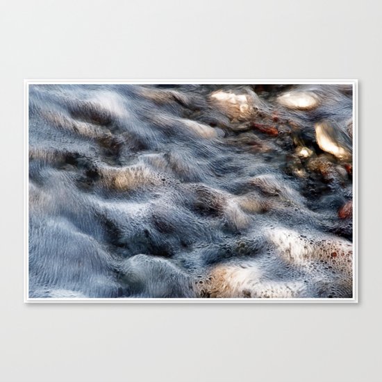 Wavy sea Canvas Print