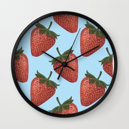 Strawberry Pattern Wall Clock