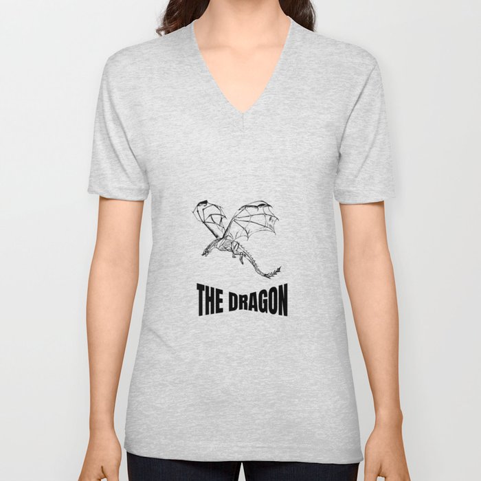 The Dragon V Neck T Shirt