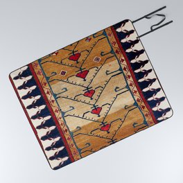 Azerbaijani Northwest Persian Carpet Print Picnic Blanket