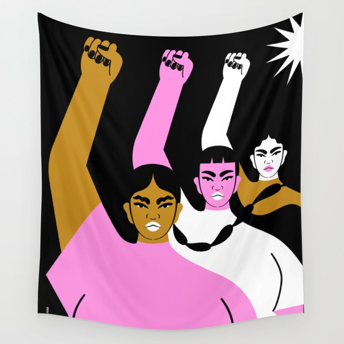 Resistance is Female II Wall Tapestry