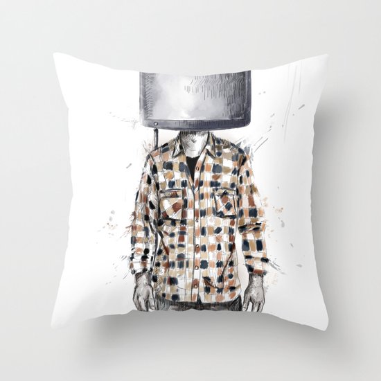 unplugged 2.0 Throw Pillow