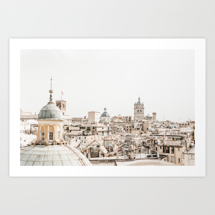 Historic Italian City of Genova | Genoa travel photography, Italian cityscape  Art Print