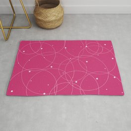 Pink abstract expressionisme   Rug