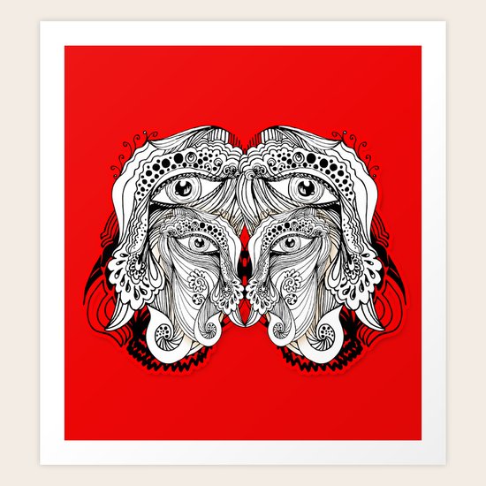 Red Art Print