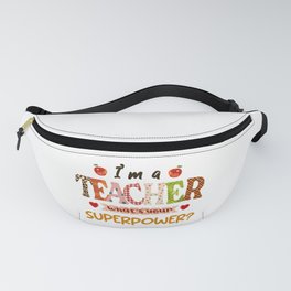 Funny teacher quote graphic design gifts Fanny Pack