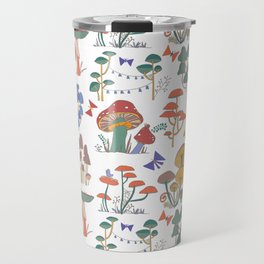 Field of Mushrooms Sungold Travel Mug