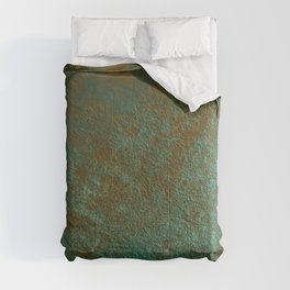 Green Patina Copper rustic decor Comforter
