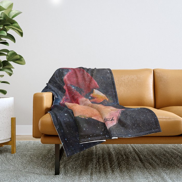 angry bird space Throw Blanket by tach Society6