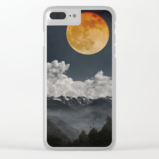 Moon Melodies Clear iPhone Case