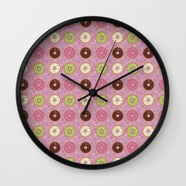 Doughnut Pattern Wall Clock