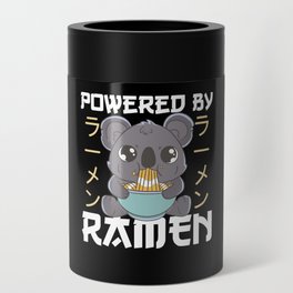 Powered By Ramen Cute Koala Eats Ramen Kawaii Can Cooler