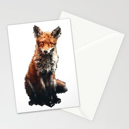 Low Poly Fox Design Stationery Cards