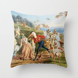 The Suitor by Henry Barnabus Bright Throw Pillow
